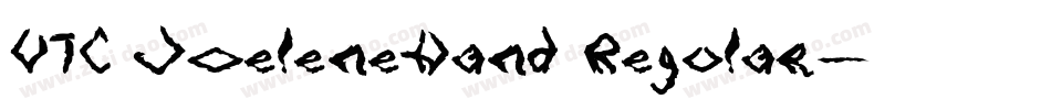 VTC JoeleneHand Regular字体转换